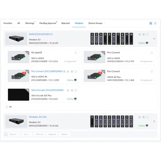 Magewell Control Hub Basic Logiciel de gestion des appareils et du streaming