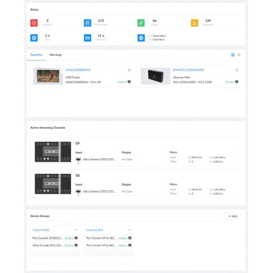 Magewell Control Hub Pro Device & Stream Management Software