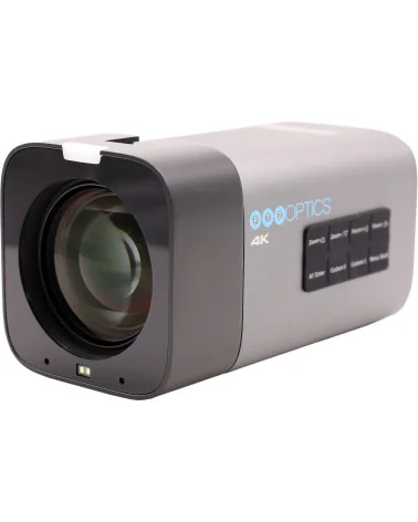 PTZOptics Studio 4K 12x Zoom Box Camera Grey