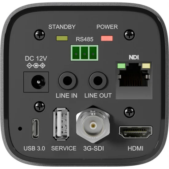 PTZOptics Studio SE 20x Zoom Box Caméra Gris