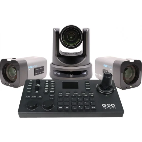 PTZOptics Action Bundle | 2x Studio 4K + PTZ Move 4K + Contrôleur