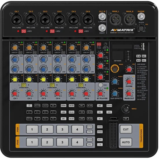 AVMATRIX SHARK H4M Audio-Video Streaming Mixer