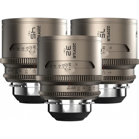 DZOFilm Arcana 32/45/75mm T2.1 Anamorphic 1.5x 3-Lens Set PL Mount