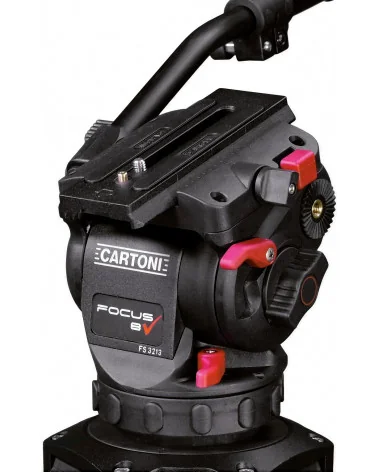 Cartoni Focus 8 Red Lock System GS Video Tripod
