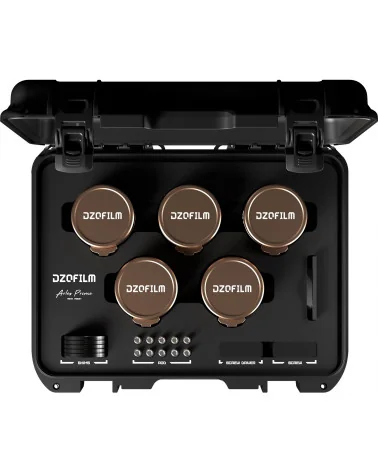 DZOFilm Arles Lustre 5-Lens Kit 14/21/40/135/180mm FF/VV Prime Cine Lens PL Mount (metric)