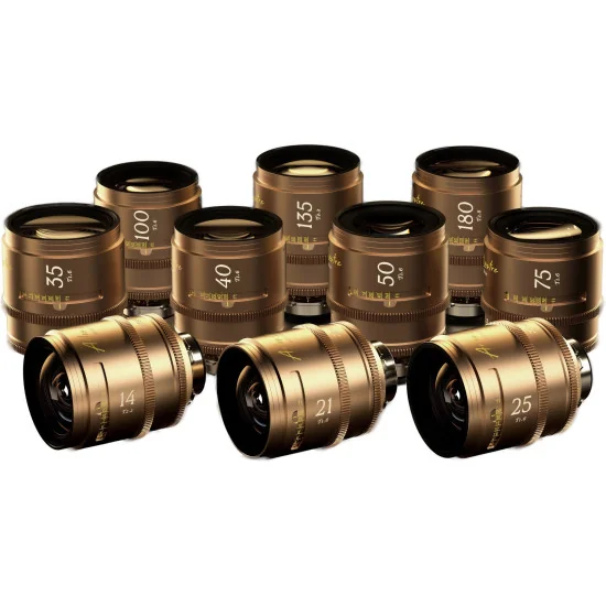 DZOFilm Arles Lustre 10-Lens Kit FF/VV Prime Cine Lens Set PL Mount Metric