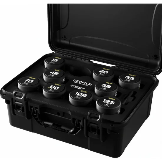 DZOFilm Vespid Prime 9-Lens Kit (16 T2.8 + 25/35/40/50/75/100/125 T2.1 + Macro 90 T2.8) PL
