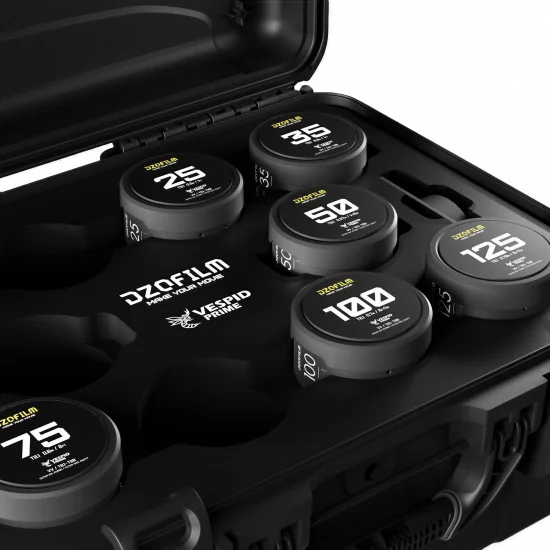 DZOFilm Vespid Prime 7-Lens Kit (16 T2.8 + 25/35/50/75/100/125 T2.1) PL