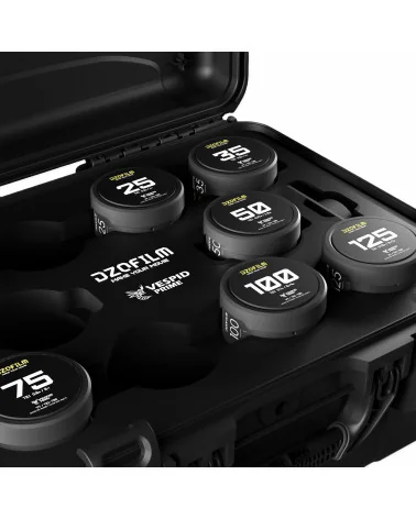 DZOFilm Vespid Prime 7-Lens Kit (16 T2.8 + 25/35/50/75/100/125 T2.1) PL