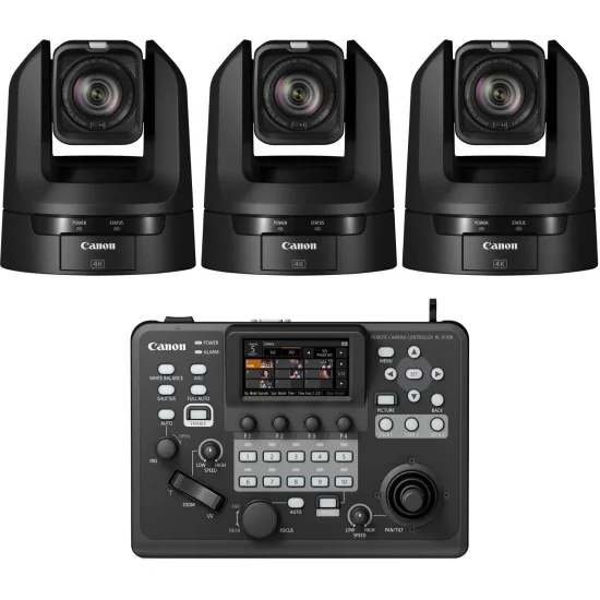 Canon CR-N100 Producer Bundle - 3x PTZ Camera + Controller RC-IP300