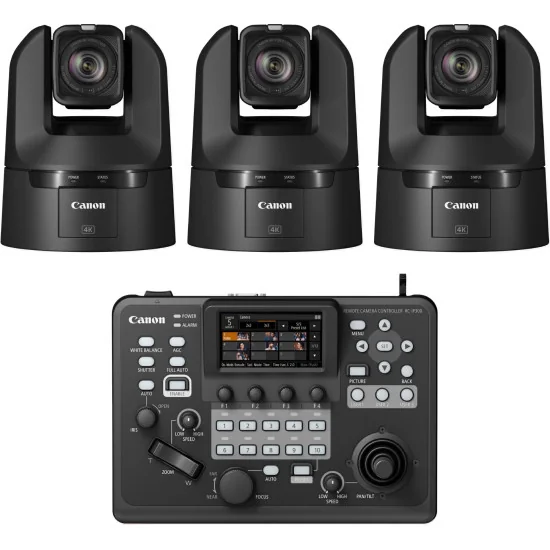 Canon CR-N400 Producer Bundle - 3x PTZ Camera + Controller RC-IP300