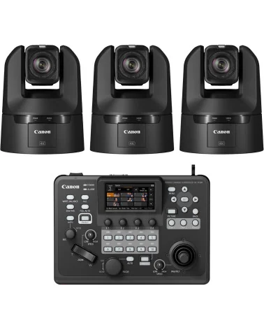 Canon CR-N400 Producer Bundle - 3x PTZ Camera + Controller RC-IP300