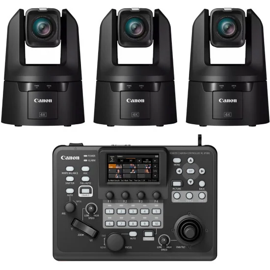 Canon CR-N500 Producer Bundle - 3x PTZ Camera + Controller RC-IP300