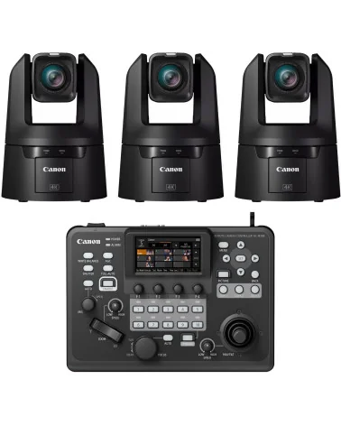 Canon CR-N500 Producer Bundle - 3x Caméras PTZ + Contrôleur RC-IP300