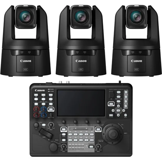 Canon CR-N700 Producer Bundle - 3x Caméras PTZ + Contrôleur RC-IP1000
