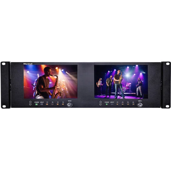 Marshall V-702W-12G-V2 2x 7" Rackmount Monitor