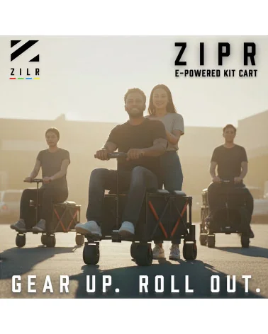 ZILR ZIPR 2WD Chariot électrique de production audio-vidéo