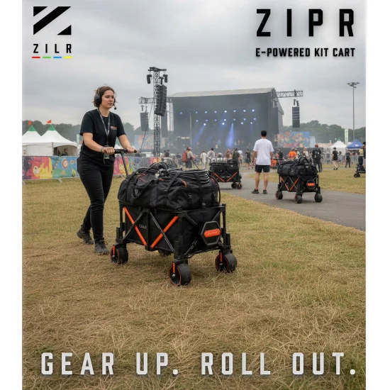 ZILR ZIPR 4WD Chariot électrique de production audio-vidéo