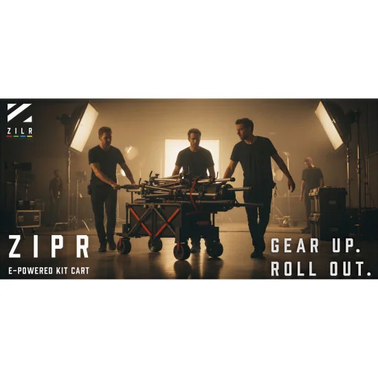 ZILR ZIPR 4WD E-Powered Audio Video Production Cart