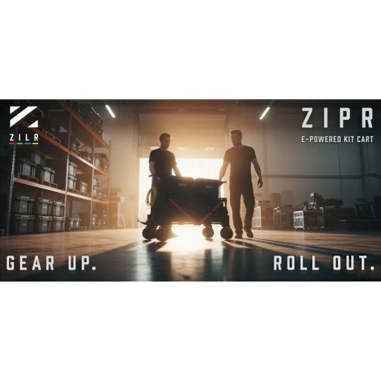 ZILR ZIPR 4WD Chariot électrique de production audio-vidéo