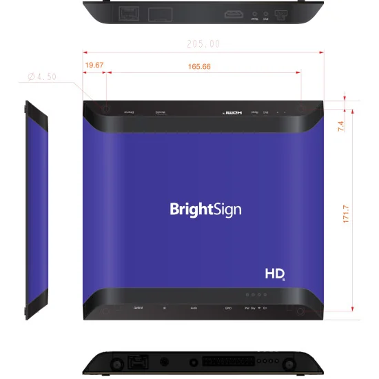 BrightSign HD1026 Lecteur d'affichage numérique 4K