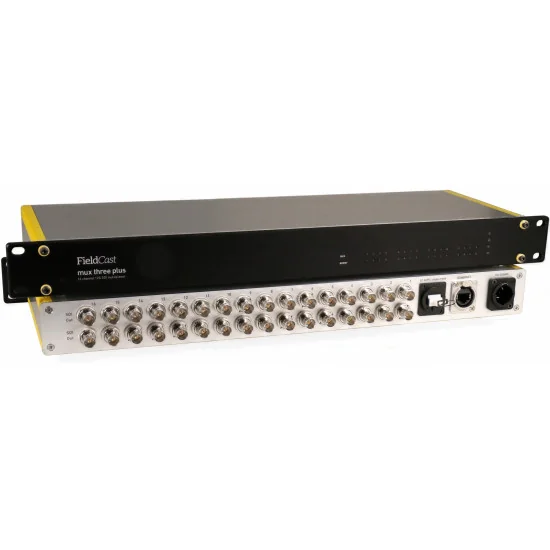 FieldCast Mux + Demux Three 12G Plus 16x 12G-SDI sur une fibre