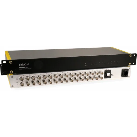 FieldCast Mux + Demux Three 12G 16x 12G-SDI sur une fiber