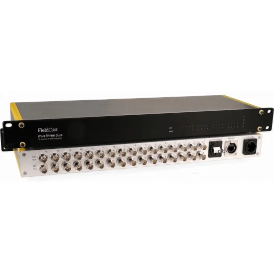 FieldCast Mux + Demux Three 3G Plus 16x 3G-SDI sur une fiber