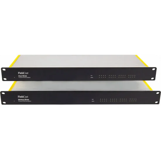 FieldCast Mux + Demux Three 3G 16x 3G-SDI sur une fibre