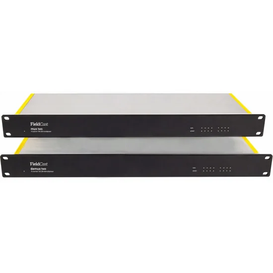 FieldCast Mux + Demux Two 12G 8x 12G-SDI sur une fiber