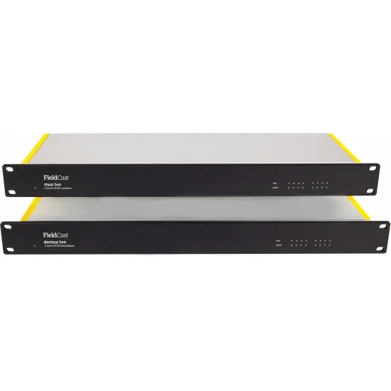 FieldCast Mux + Demux Two 3G Plus 8x 3G-SDI over One Fiber