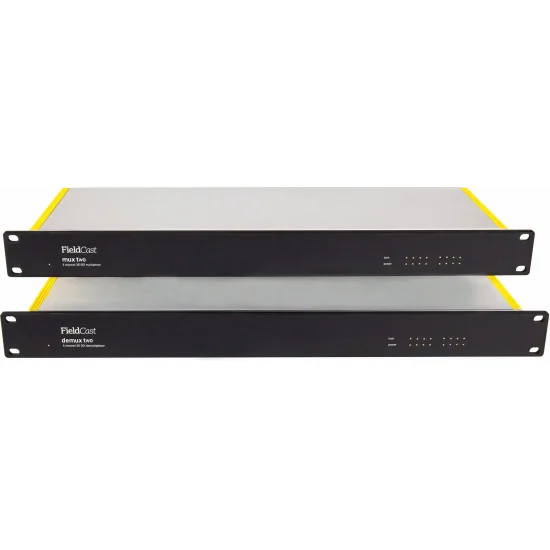 FieldCast Mux + Demux Two 3G 8x 3G-SDI over One Fiber