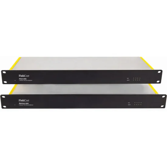 FieldCast Mux + Demux One 12G 4x 12G-SDI over One Fibre
