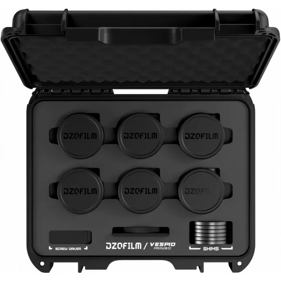DZOFilm Vespid Prime2 6-Lens Kit (18/24/35/50/85/105 T1.9) PL Mount (VV/FF)