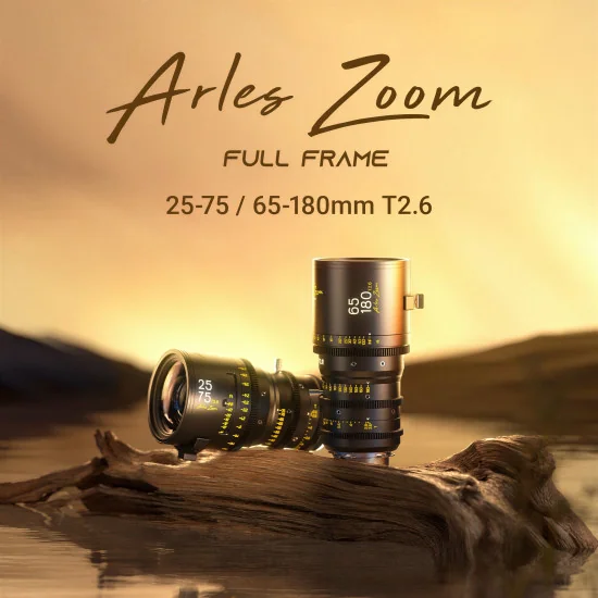 DZOFilm Arles Zoom 25-75mm & 65-180mm T2.6 FF PL Mount 2-Lens Bunle (metric)