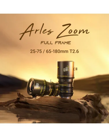 DZOFilm Arles Zoom 25-75mm & 65-180mm T2.6 FF PL Mount 2-Lens Bunle (metric)
