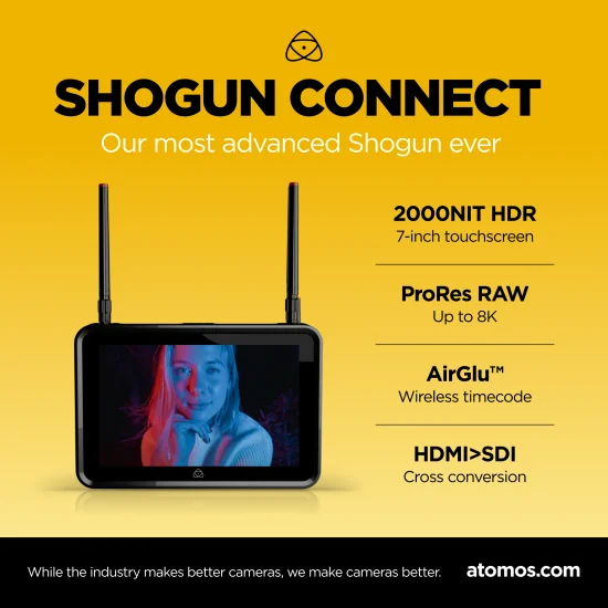 Atomos Shogun Connect | 8K Recorder Monitor 7", Streaming Encoder HDMI SDI