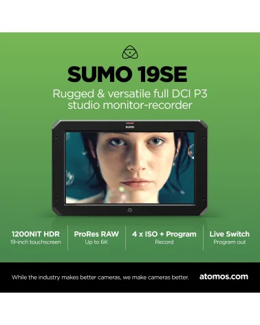 Atomos Sumo 19 SE | Enregistreur Moniteur & Mélangeur 19" 6K HDMI SDI