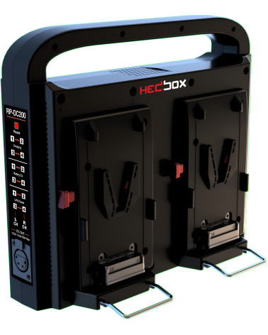 Hedbox GIGABANK | Kit de batteries V-Mount 4x 300Wh et Chargeur quad