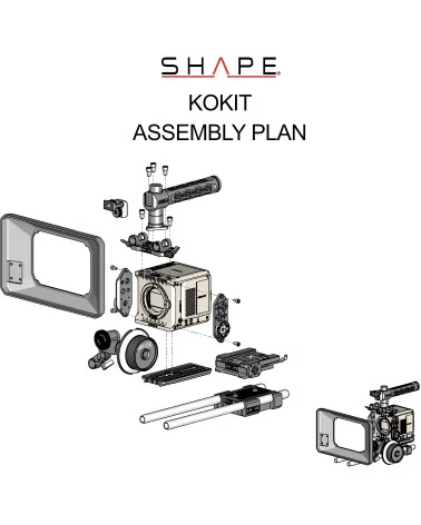 SHAPE RED KOMODO Production Pack Kit KOKIT | Baseplate, Matte Box & Follow Focus