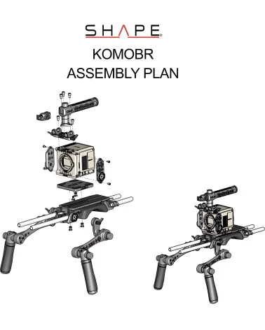 SHAPE RED KOMODO Production pack KOMOBR | Shoulder Rig & Top Handle