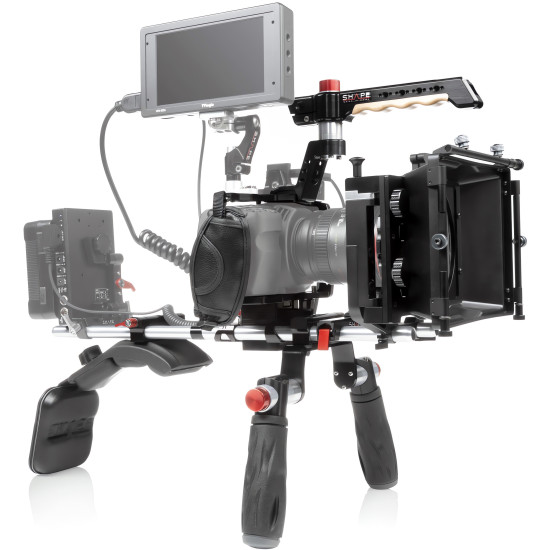 SHAPE Blackmagic Pocket Cinema 4K, 6K Kit BM4SMKIT | Crosse d’épaule, Matte Box et Follow Focus