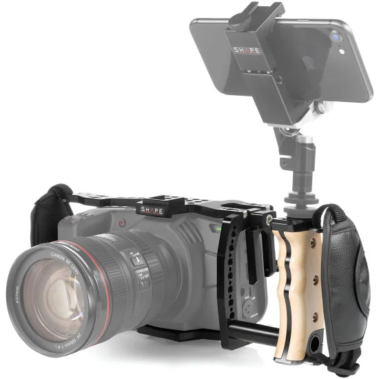 SHAPE Blackmagic Pocket Cinema 4K, 6K Handheld Cage BM4KHH | Cage Camera