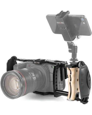 SHAPE Blackmagic Pocket Cinema 4K, 6K Handheld Cage BM4KHH | Camera Cage