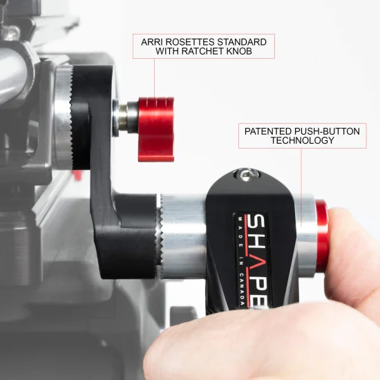 SHAPE Sony FS5, FS5M2 Bundle Rig FS5BASEFFP | Crosse d’épaule et Follow Focus