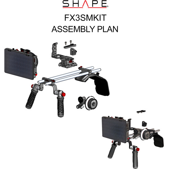 SHAPE Sony FX3, FX30 Kit FX3SMKIT | Shoulder Rig, Matte Box & Follow Focus