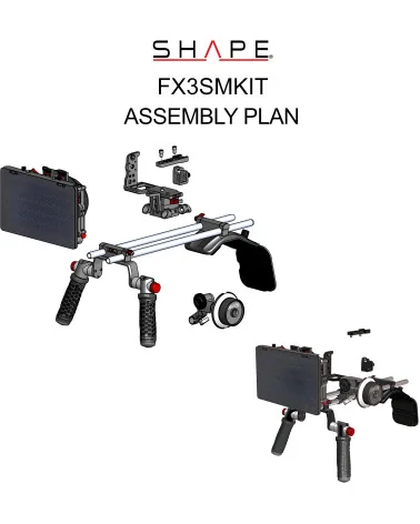 SHAPE Sony FX3, FX30 Kit FX3SMKIT | Shoulder Rig, Matte Box & Follow Focus