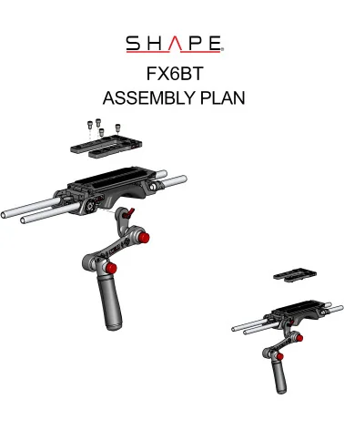 SHAPE Sony FX6 Kit FX6BT | Shoulder Rig