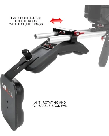 SHAPE Sony A7 III, A7R III Offset Shoulder Mount A73SM-OF | Shoulder Rig & Top Handle