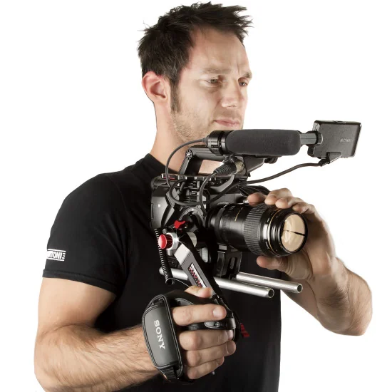 SHAPE Sony FS5, FS5M2 Kit FS5BASEKIT | Plaque de base, Plaque supérieure & Poignée d'extension